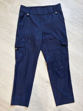 St. John Navy Women's Cargo Trousers